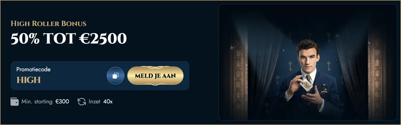 EliteSpin NL High Roller Bonus